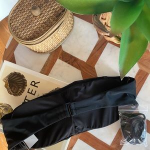 SMALL BLACK AERIE BANDEAU SWIM TOP